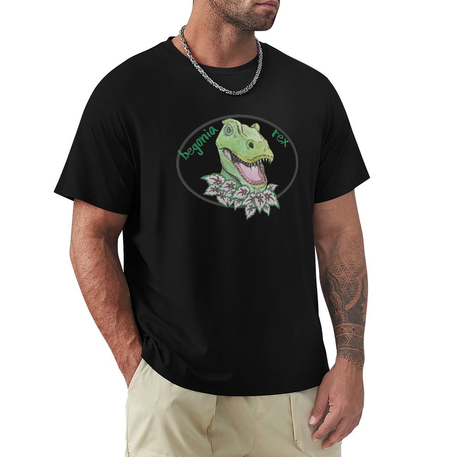 Begonia Rex - T rex begonia T-Shirt Thanksgiving Casual
